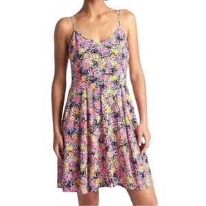 GAP Cami Multicolored Fit and Flare Summer Dress